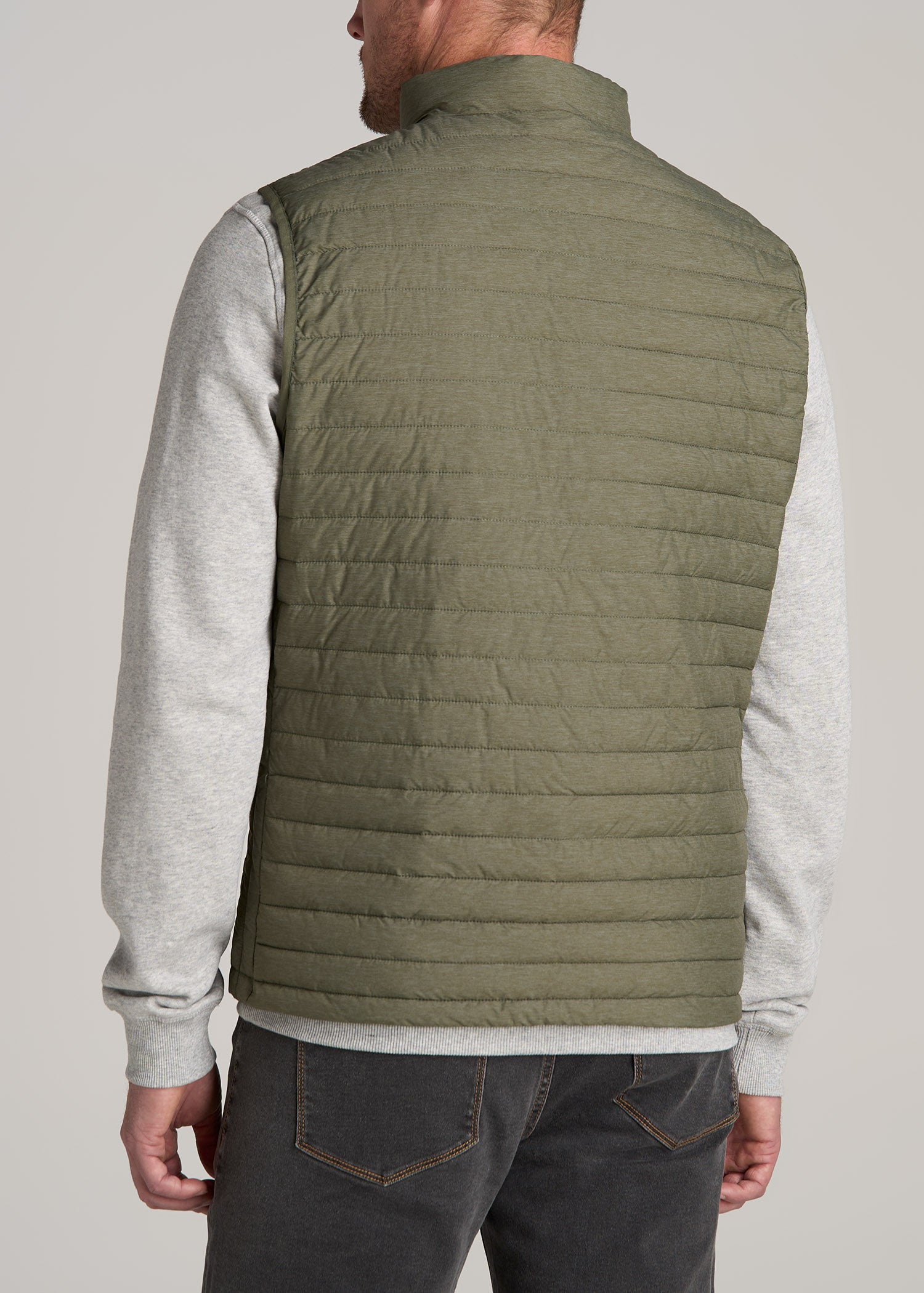 American-Tall-Men-Packable-Puffer-Vest-Olive-back