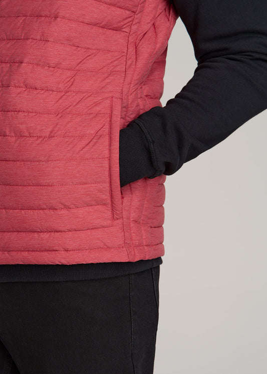 American-Tall-Men-Packable-Puffer-Vest-Red-Space-Dye-detail2