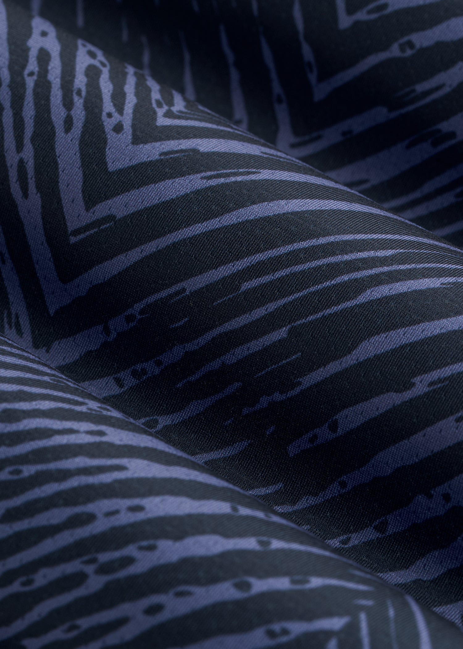 Golf Performance Polo Shirt for Tall Men in Future Dusk Chevron