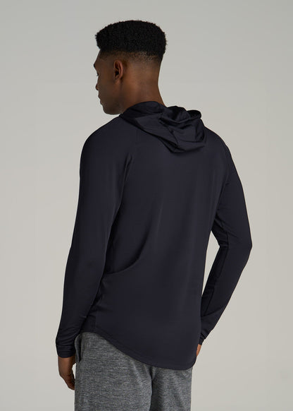 A.T. Performance Training Hoodie for Tall Men in Black