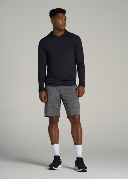 A.T. Performance Training Hoodie for Tall Men in Black