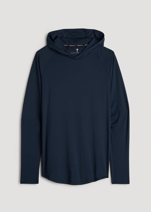 A.T. Performance Training Hoodie for Tall Men in Evening Blue