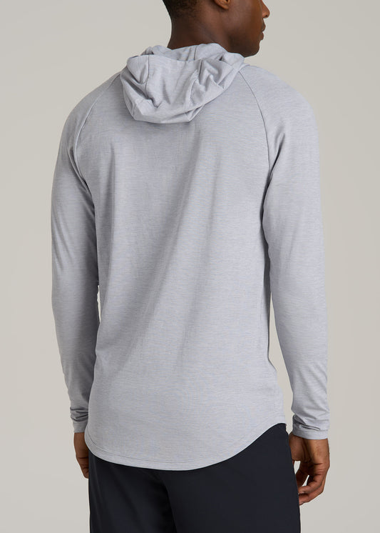 Men's A.T. Performance Training Tall Hoodie in Light Silver