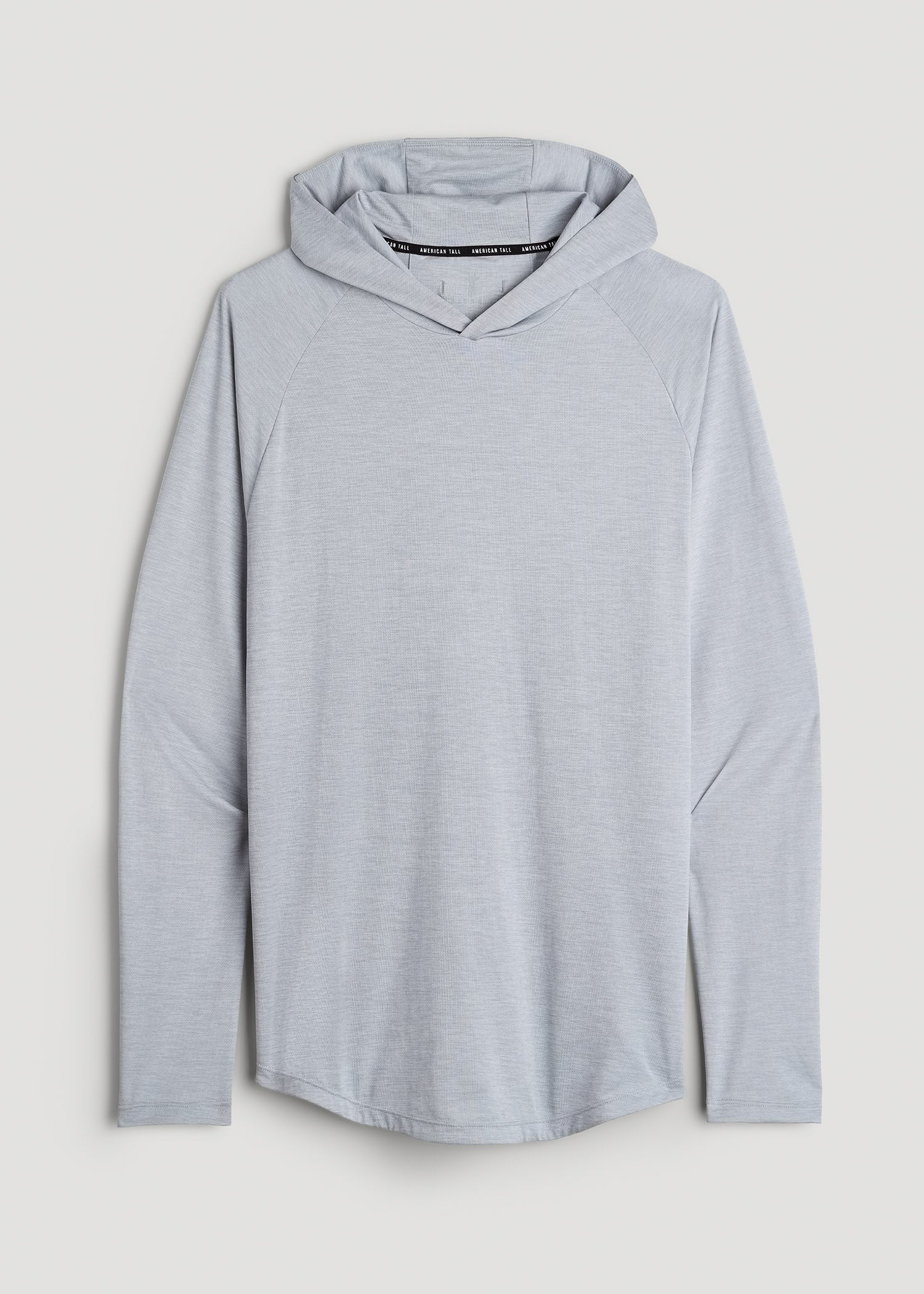 A.T. Performance Training Hoodie for Tall Men in Light Silver
