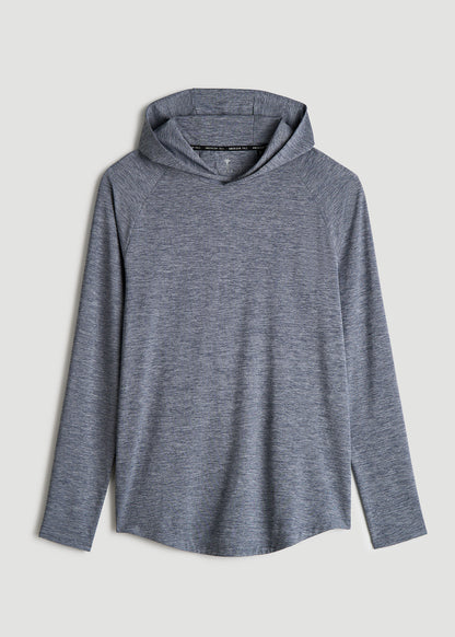 A.T. Performance Training Hoodie for Tall Men in Navy Space Dye