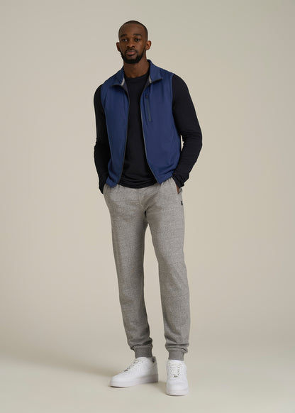 Performance Vest for Tall Men in Blue Mix