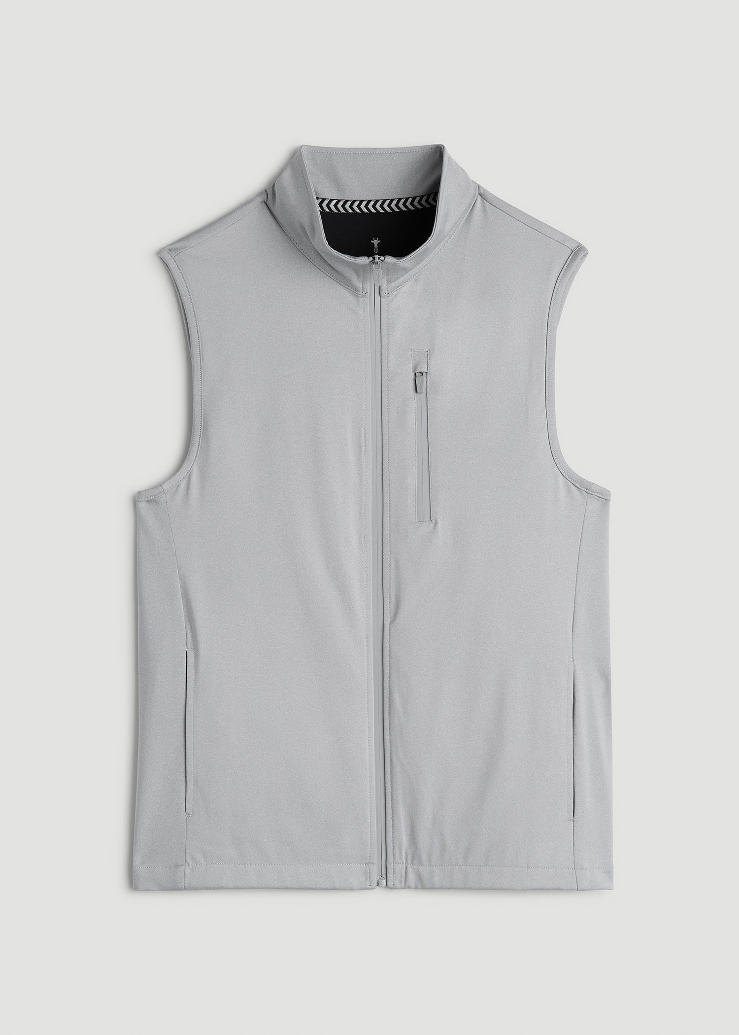 Performance Vest for Tall Men in Light Grey Mix