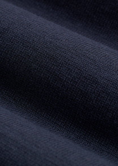 Polo Sweater for Tall Men in Evening Blue