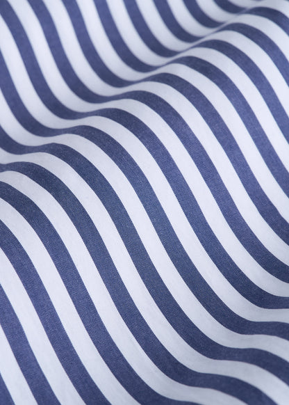Premium Dress Shirt for Tall Men in Bold Blue Stripe Premium Dress Shirt for Tall Men in Bold Blue Stripe