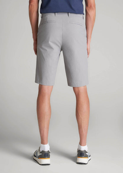 Premium Hybrid Shorts for Tall Men in Night Owl Grey