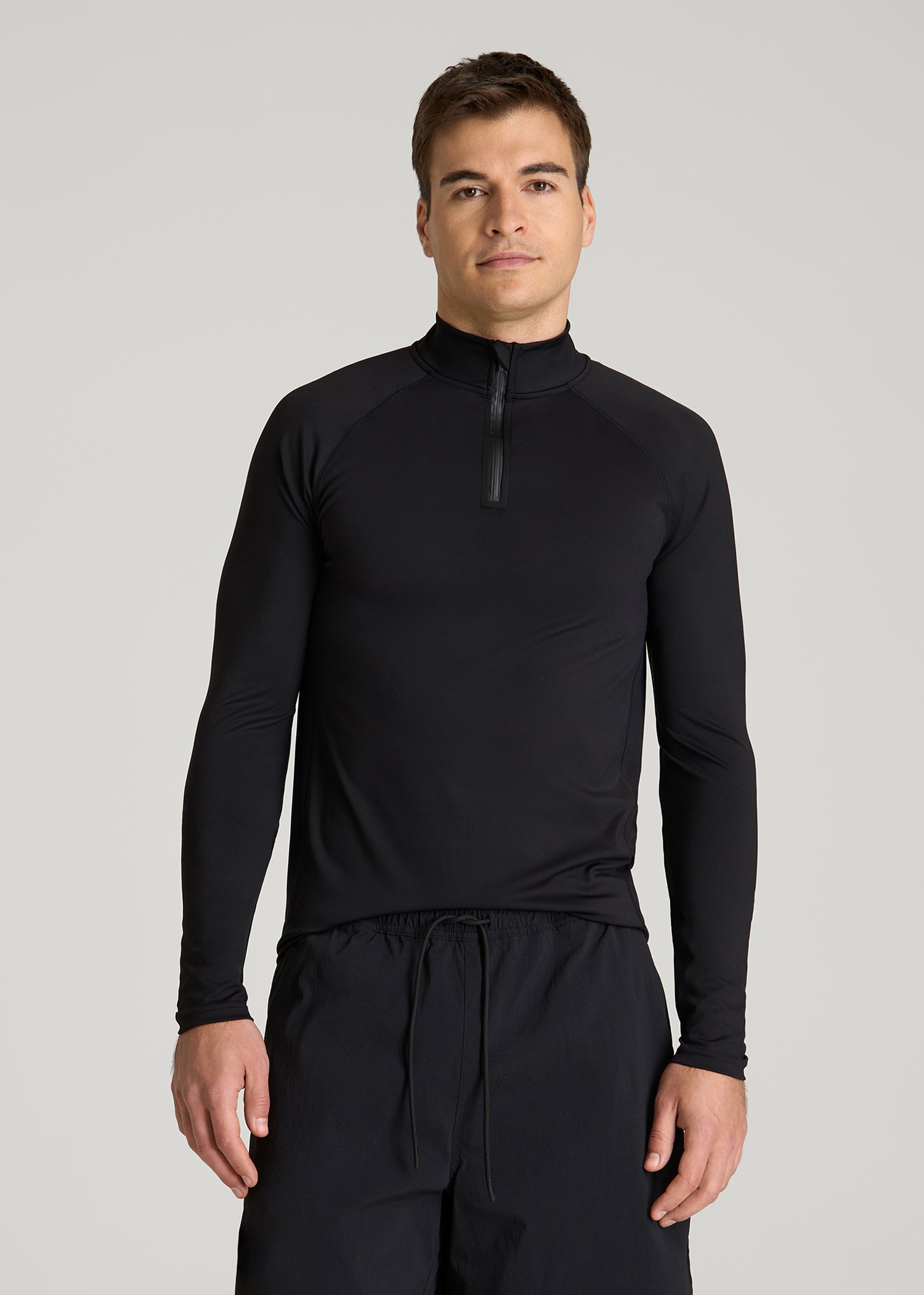 Quarter Zip Rashguard with UPF protection for Tall Men | American Tall