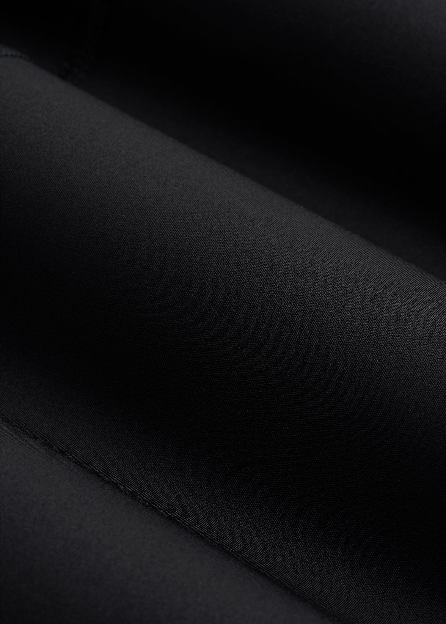 Quarter Zip Long Sleeves Rashguard for Tall Men in Deep Black