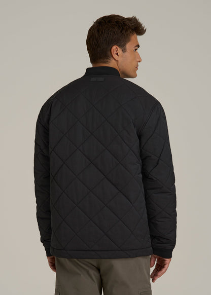 Quilted Jacket for Tall Men in Black