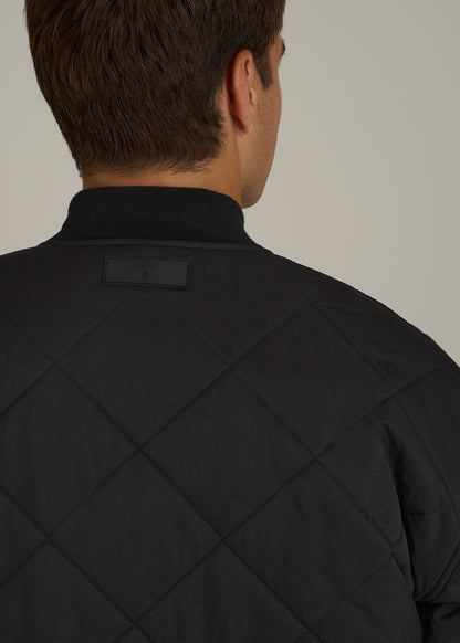 Quilted Jacket for Tall Men in Black