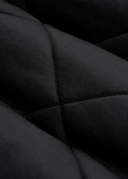 Quilted Jacket for Tall Men in Black