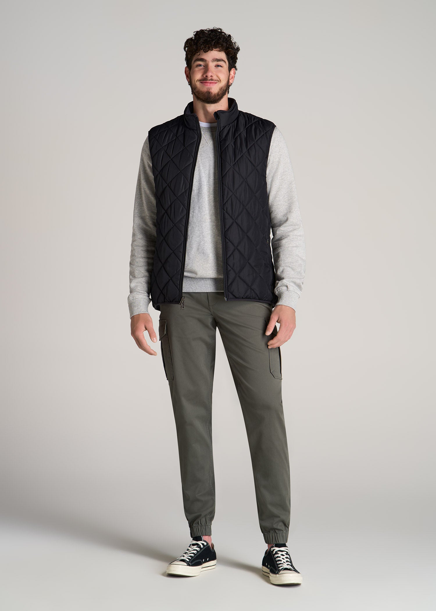 Quilted Reversible Tall Men’s Vest | American Tall