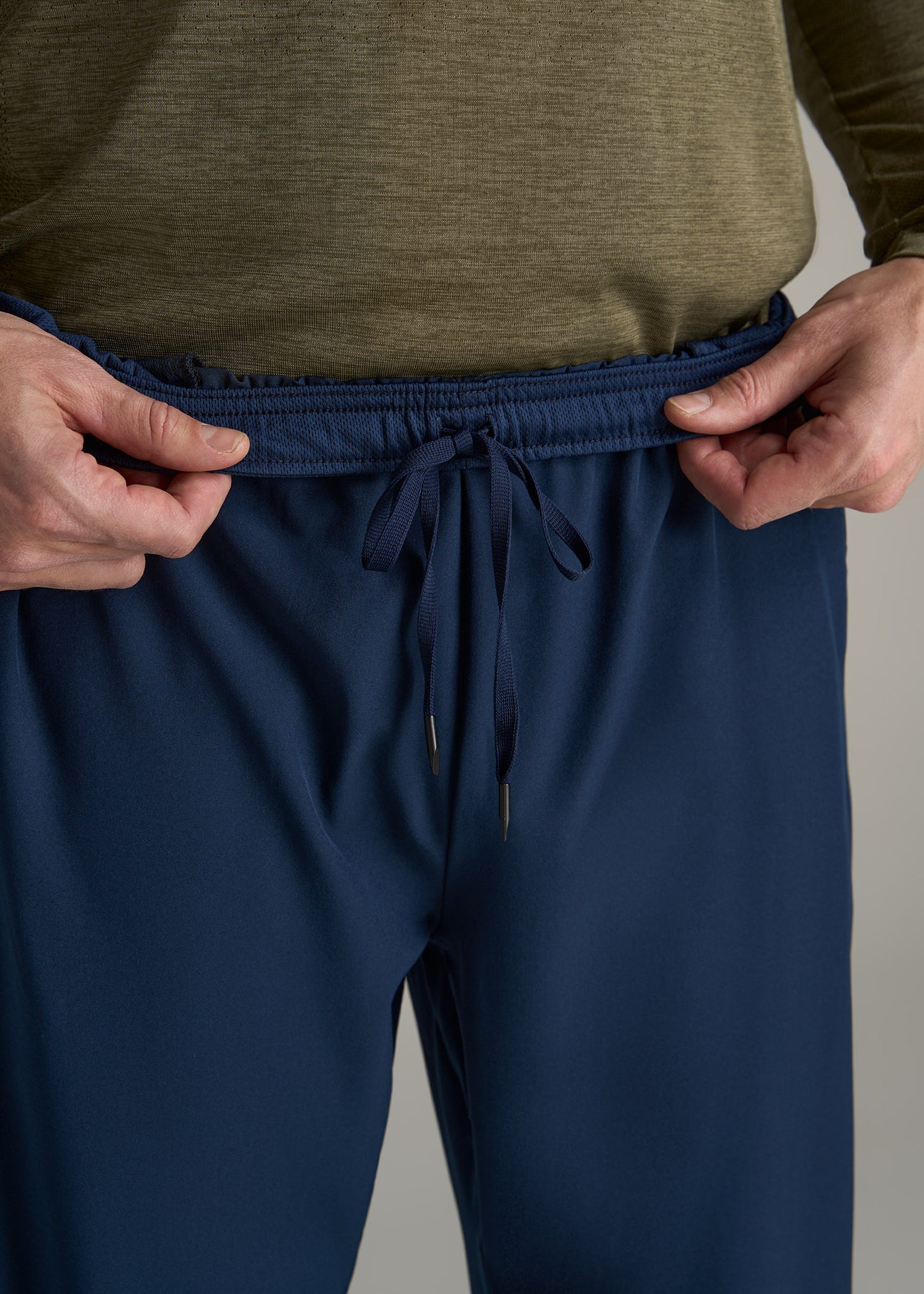 RELAXED FIT Lightweight Athletic Pants for Tall Men in Navy