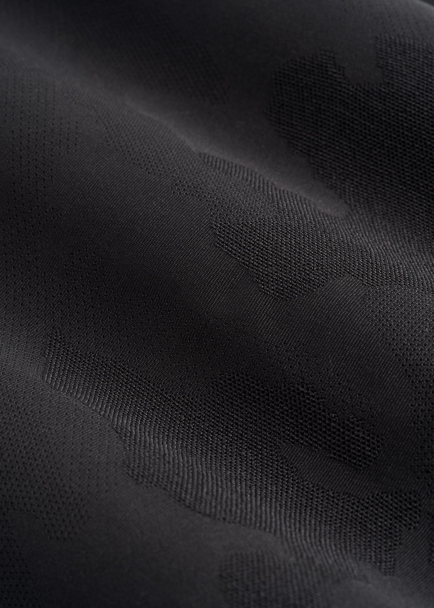 Jacquard Training T-Shirt for Tall Men in Black