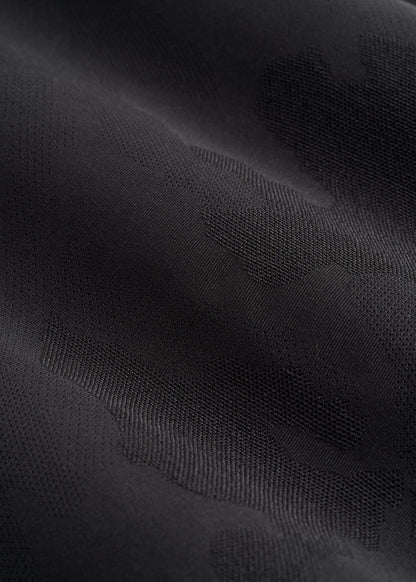 Jacquard Training T-Shirt for Tall Men in Black