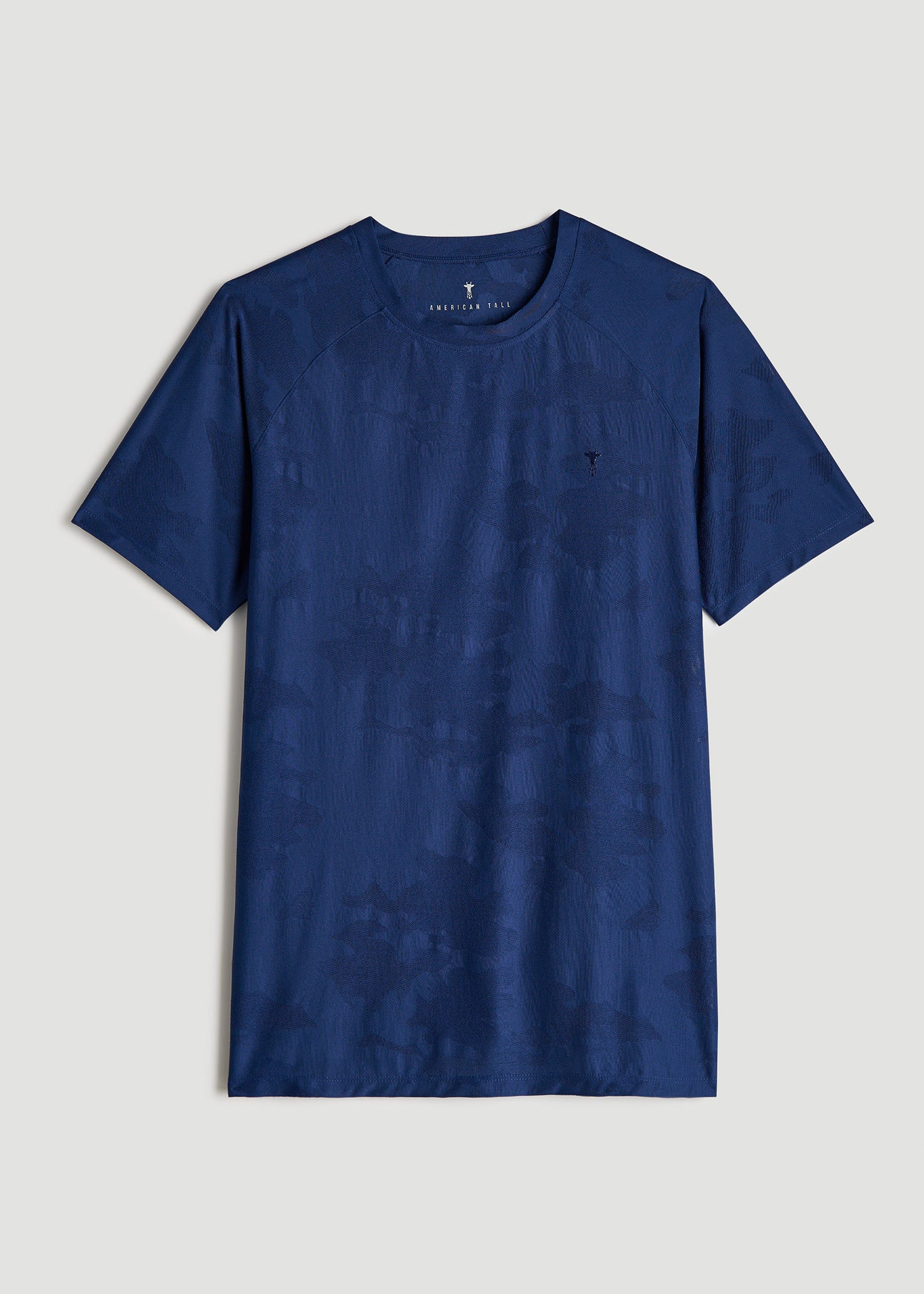 Raglan Training T-Shirt for Tall Men in Midnight Blue