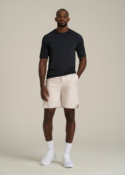 Vented Training Top for Tall Men in Black