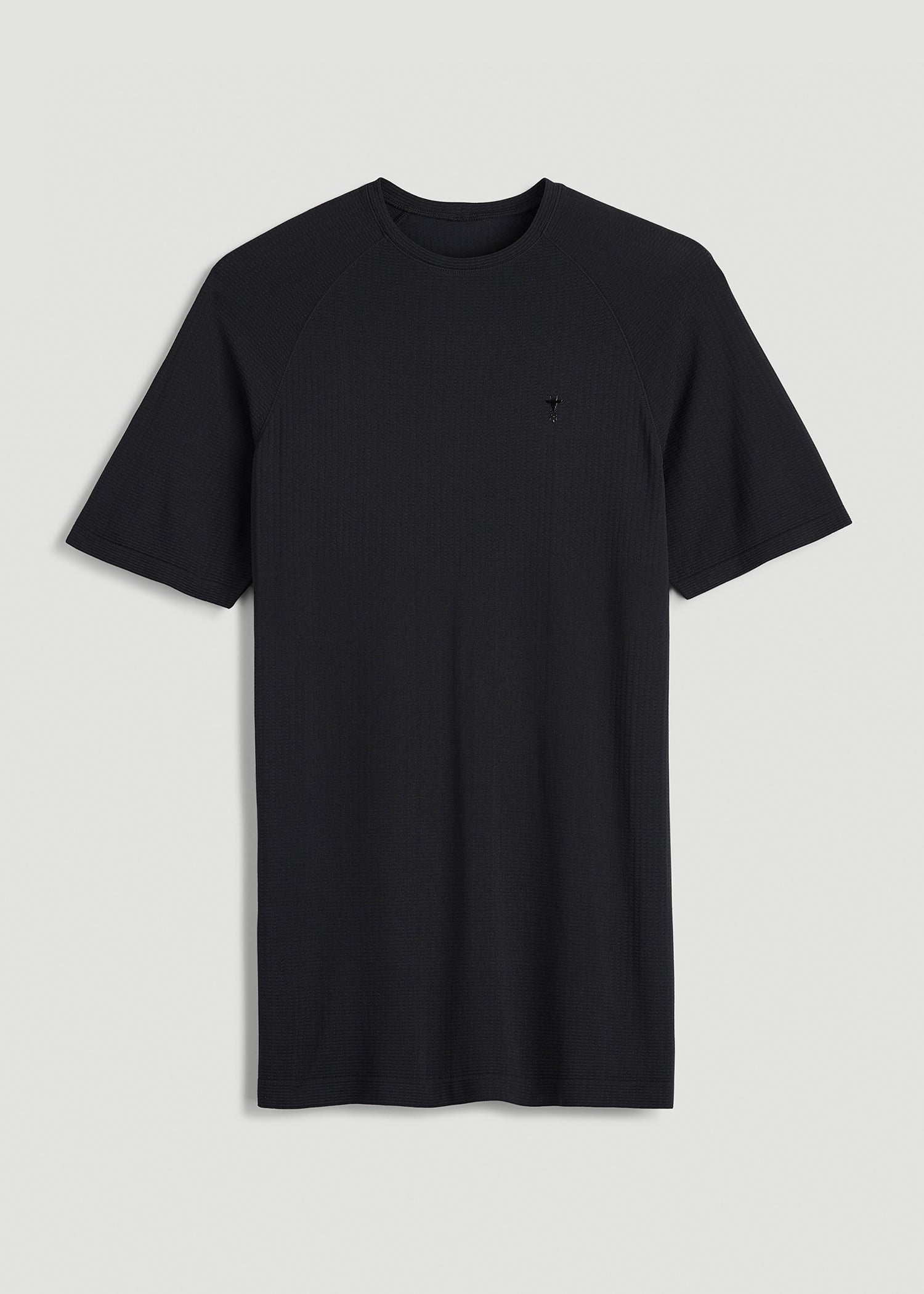 Vented Training Top for Tall Men in Black