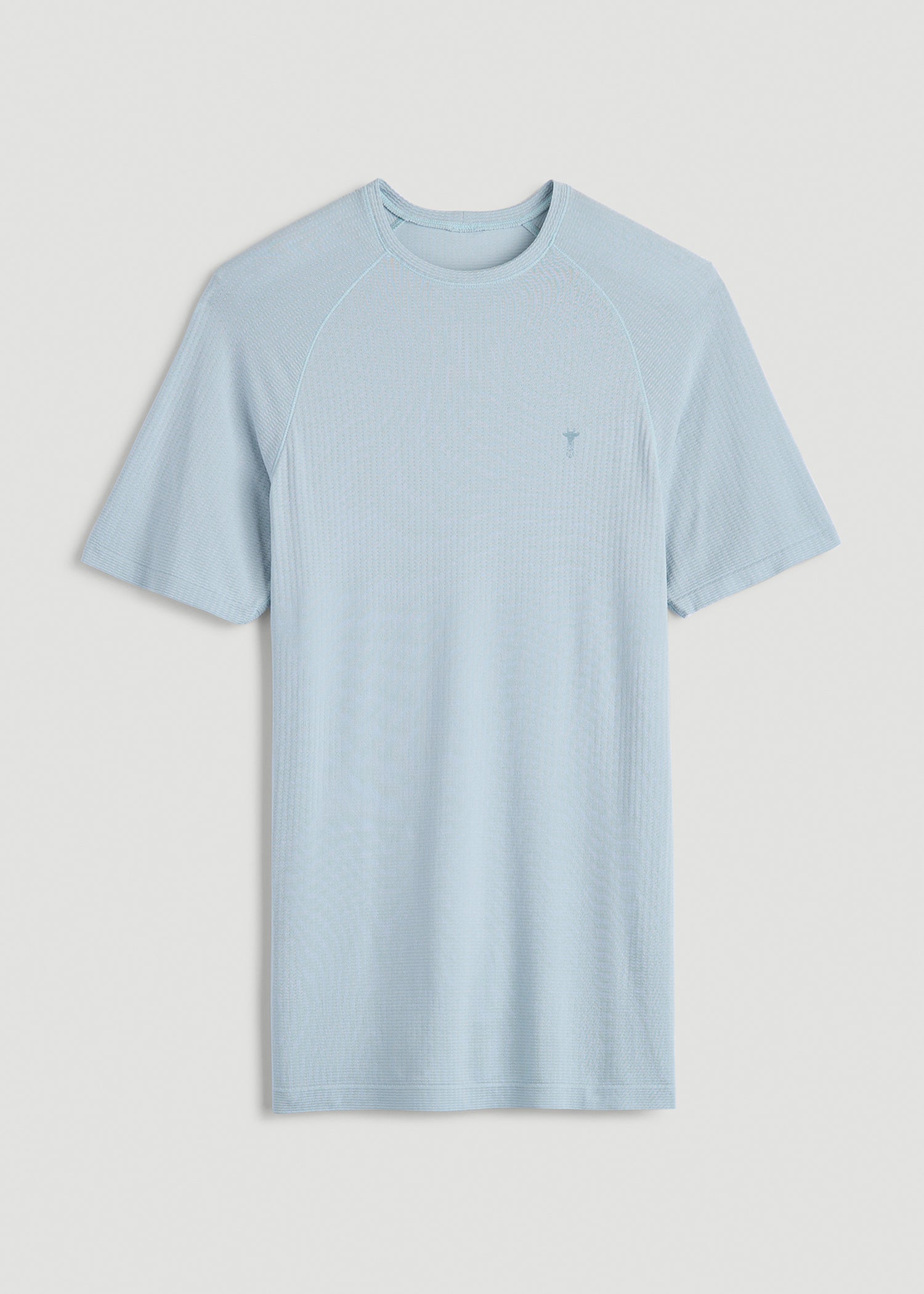 Vented Training Top for Tall Men in Ice Blue