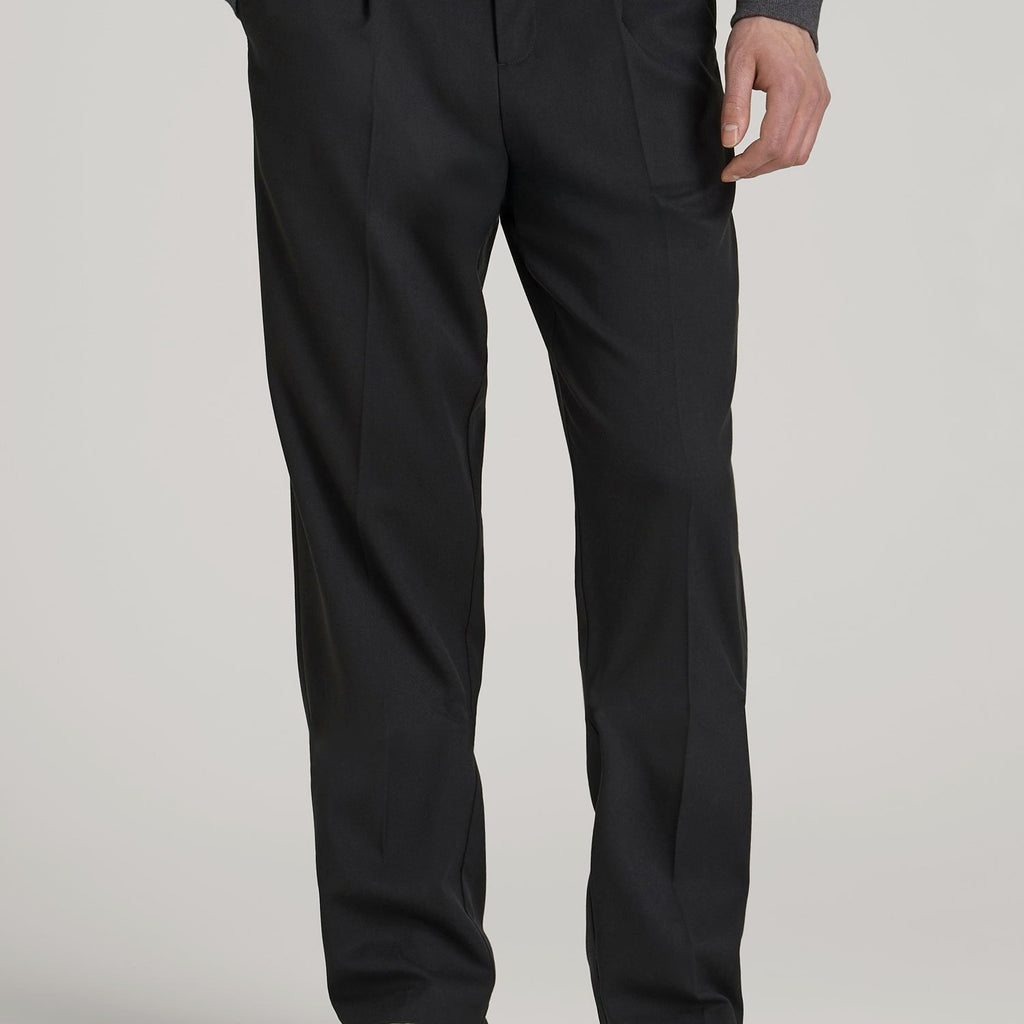 mens black pleated dress pants GORGLITTER Men's Work Dress Pants Slacks Baggy Pleated Wide Leg High Waisted Business Casual Lightweight Trousers Black Small at Amazon Men's Clothing store