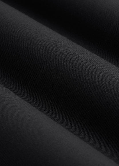 Relaxed Pleated Trousers for Tall Men in Black