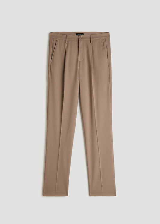 Tall Men's Relaxed Pleated Trouser in Deep Cove