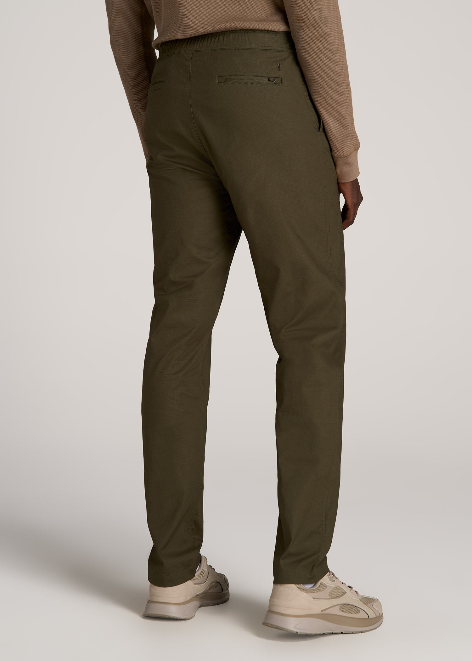 Tapered-Fit Ripstop Pants for Tall Men in Oregano S / Tall / Oregano