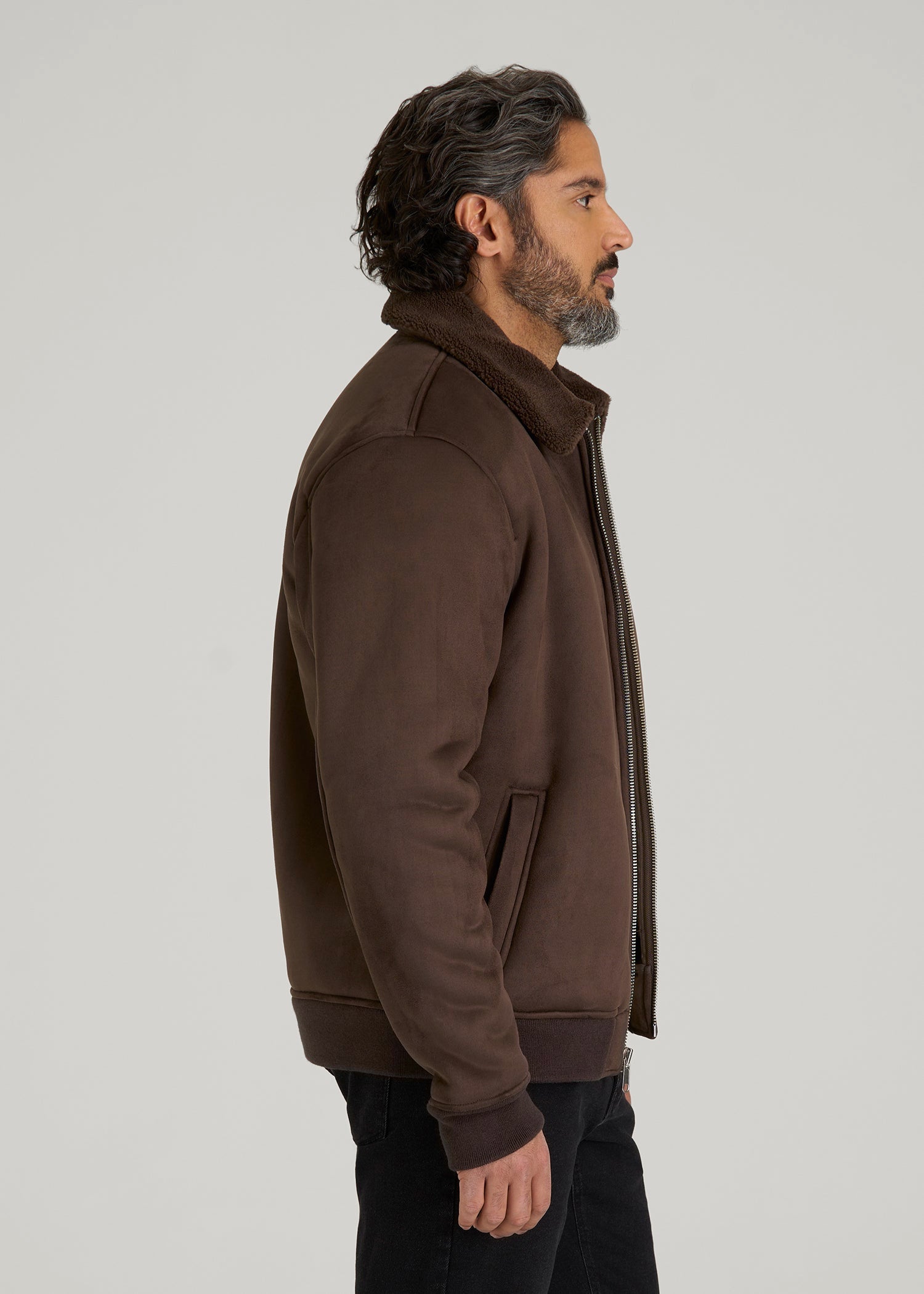Sherpa Bomber Jacket for Tall Men | American Tall