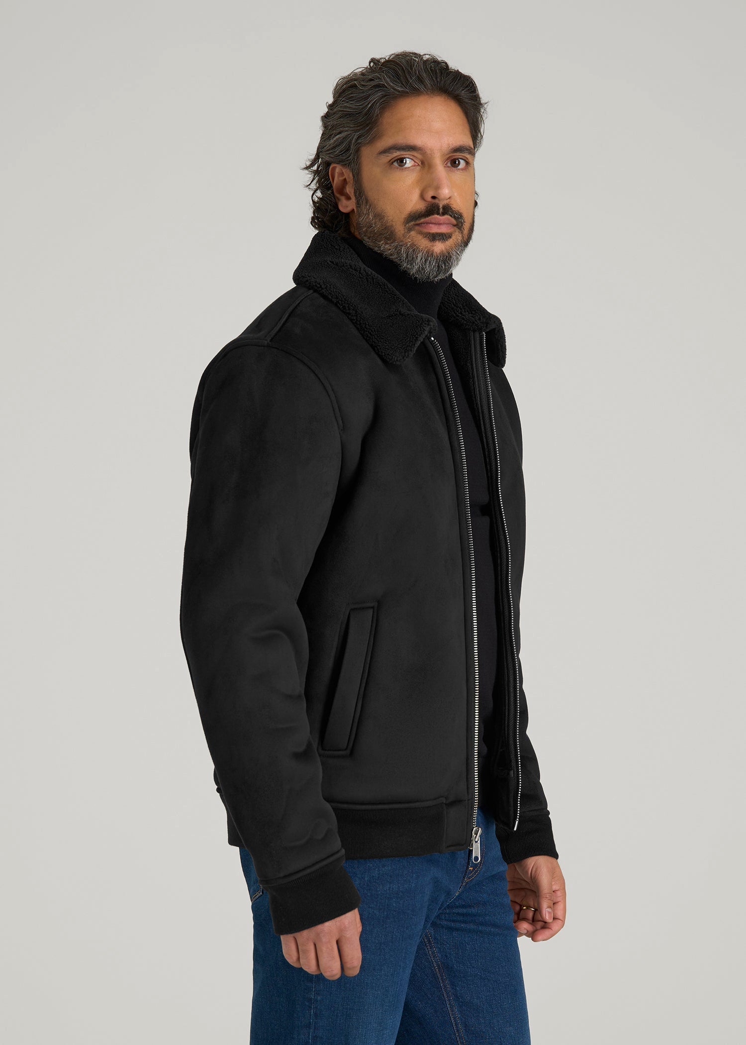Sherpa Bomber Jacket for Tall Men | American Tall