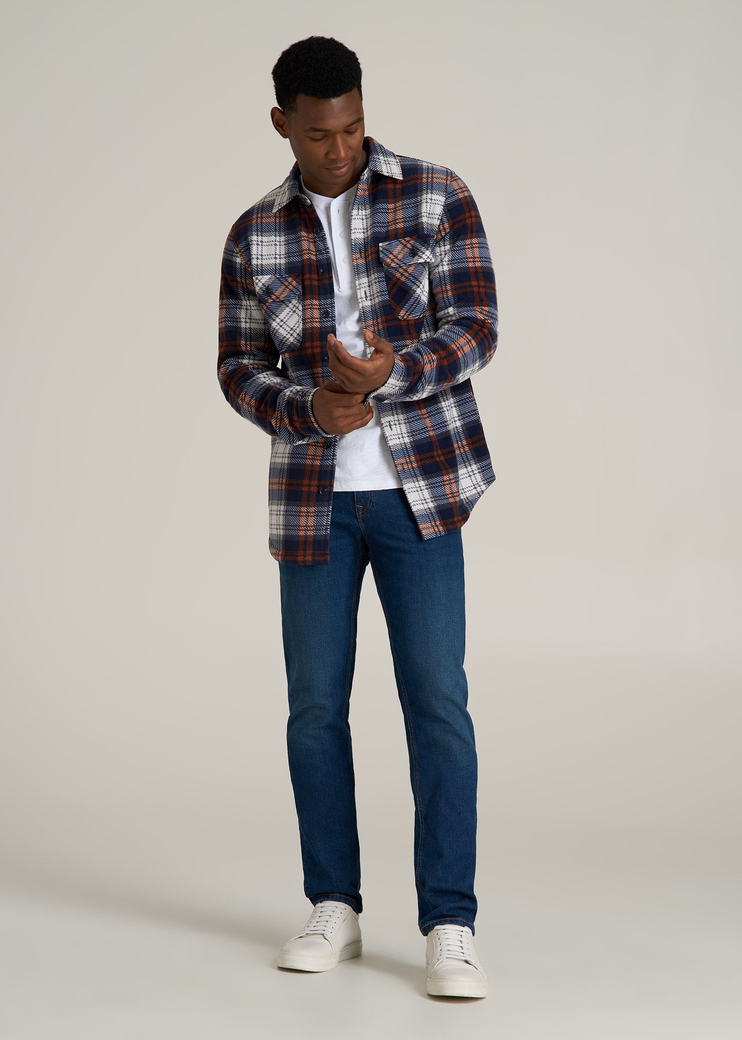 Fleece Lined Lined Overshirt Fleece-lined Boxy Overshirt Shirts