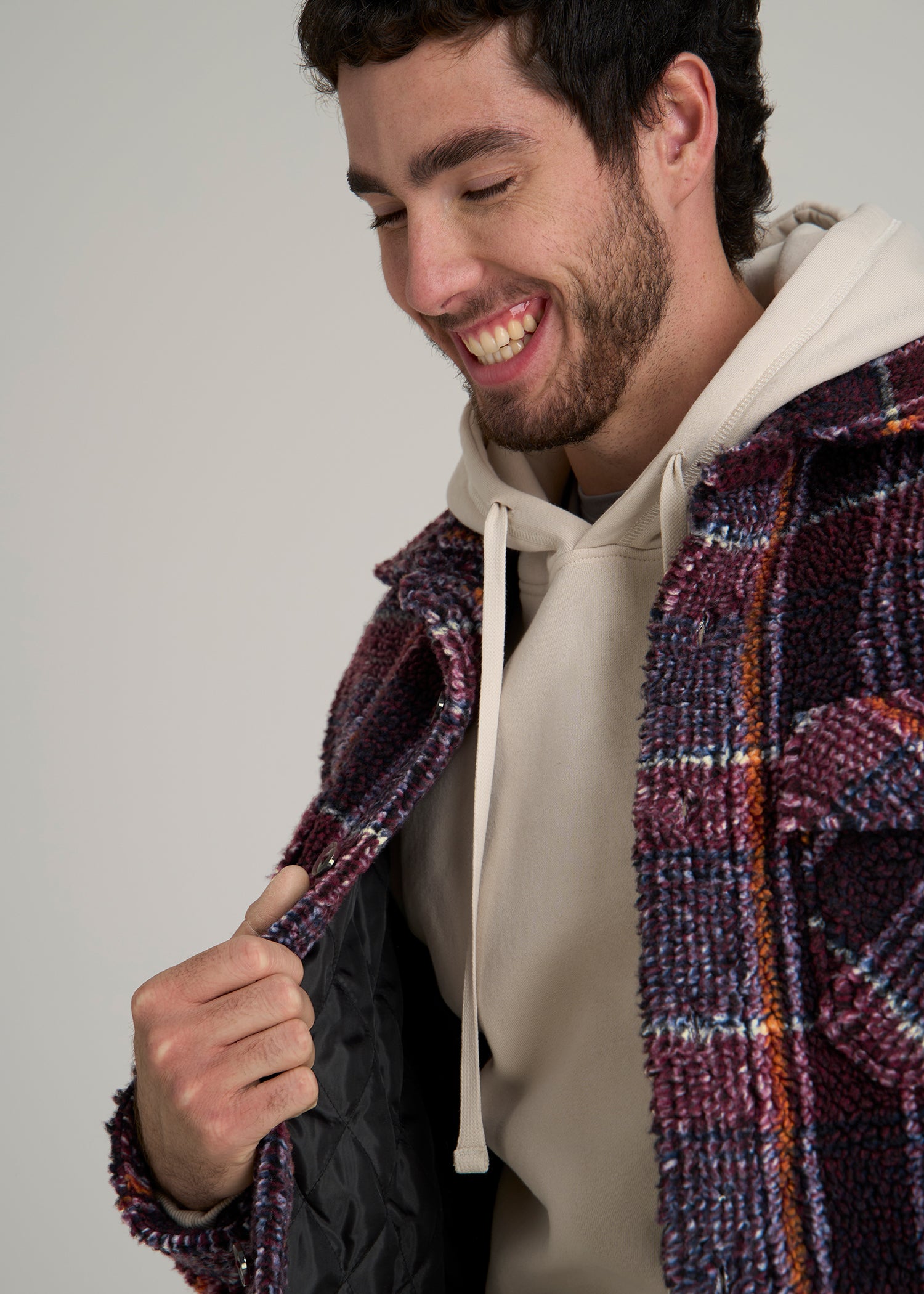 Tall Men's Sherpa Shirt Jacket | American Tall