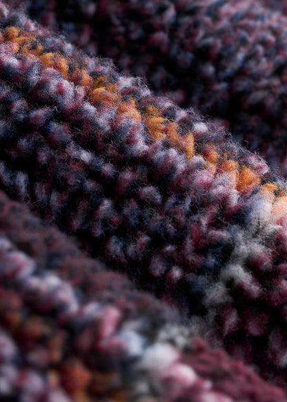 Sherpa Shirt Jacket for Tall Men in Burgundy and Navy Plaid