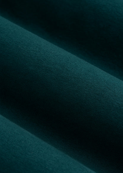 Short Sleeve Oxford Button Shirt for Tall Men in Deep Teal