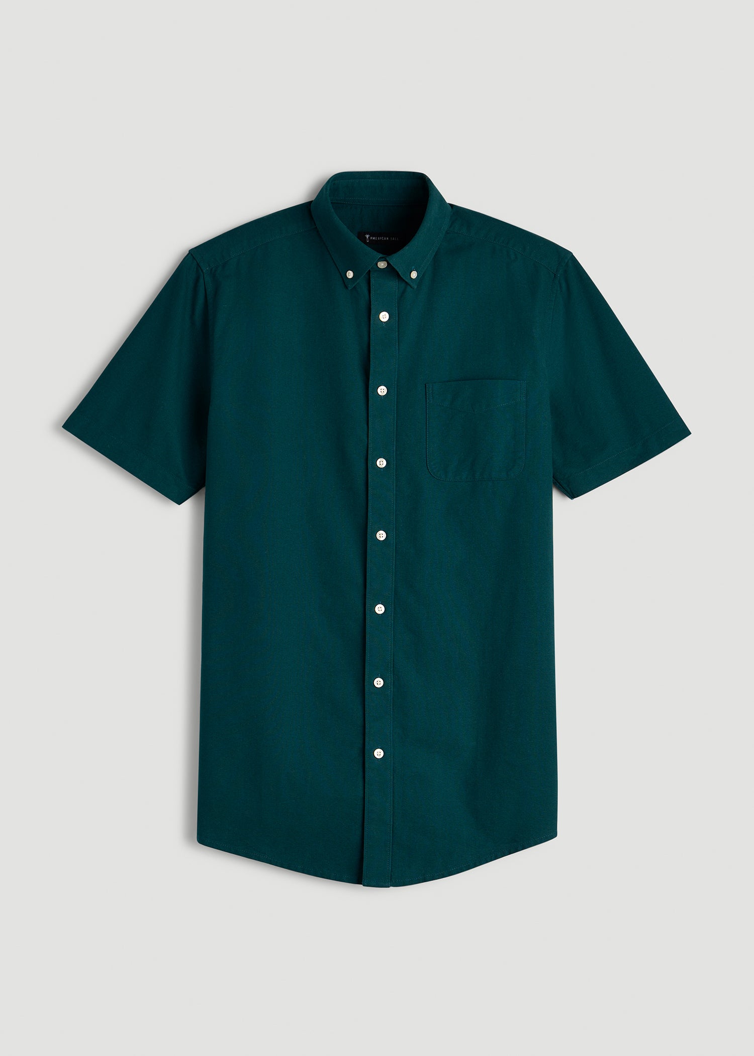 Short Sleeve Oxford Button Shirt For Tall Men | American Tall