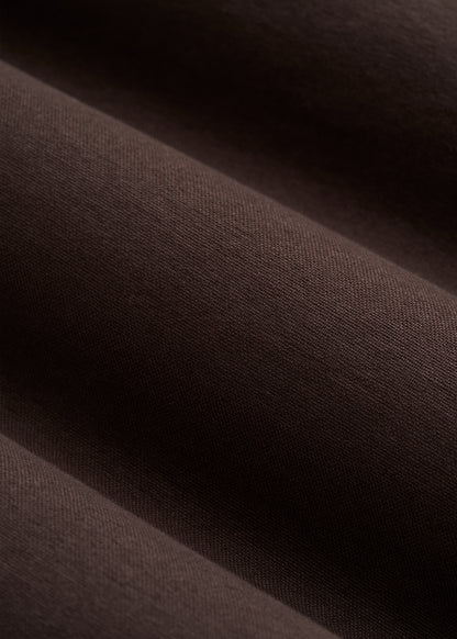 Short Sleeve Oxford Button Shirt for Tall Men in Espresso