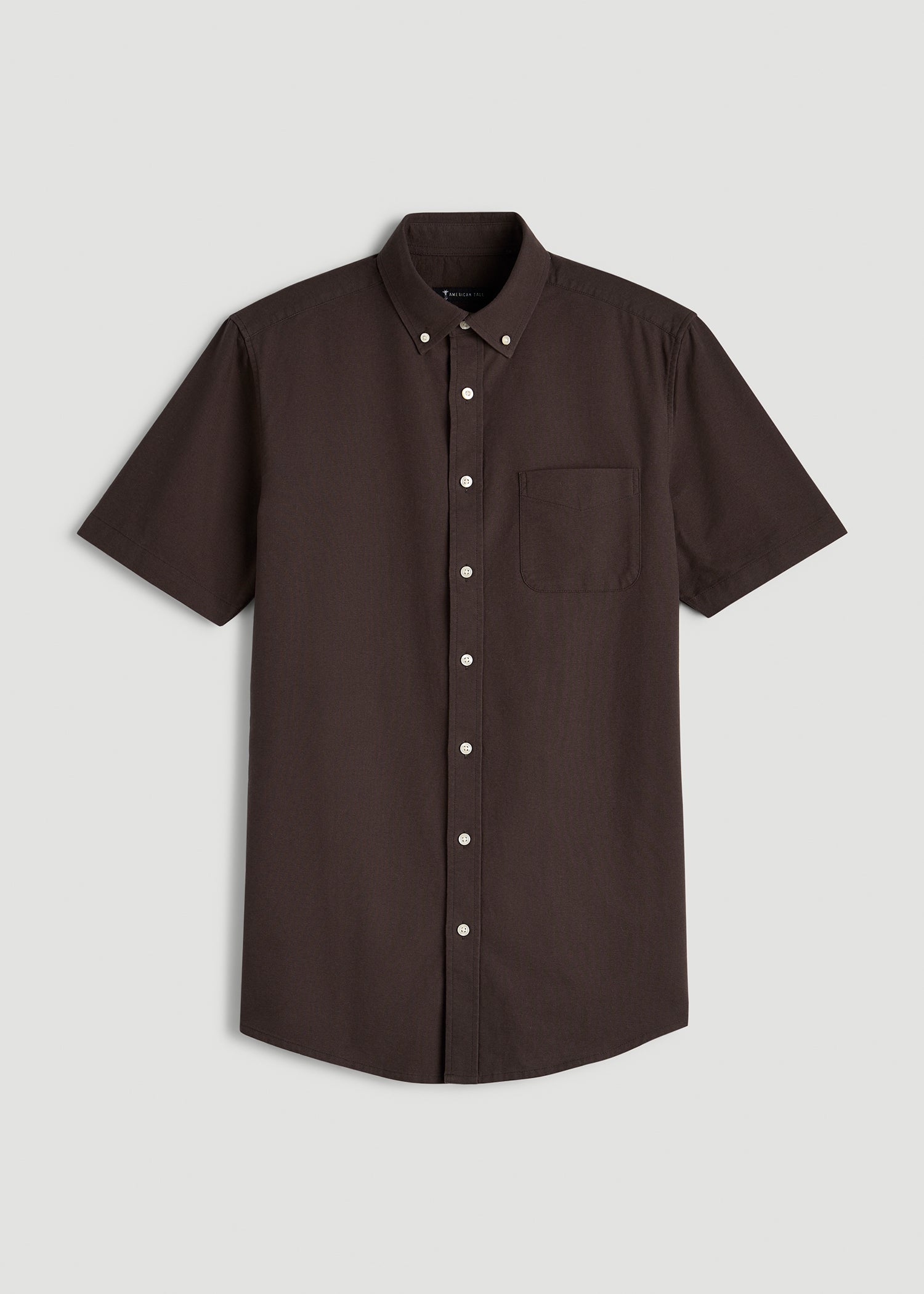 Short Sleeve Oxford Button Shirt For Tall Men | American Tall