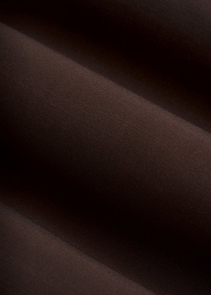 Short Sleeve Resort Shirt for Tall Men in Espresso