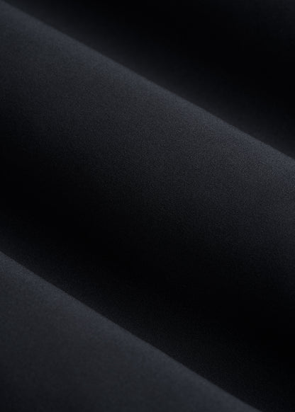 Short Sleeve Traveler Stretch Button Shirt for Tall Men in Black