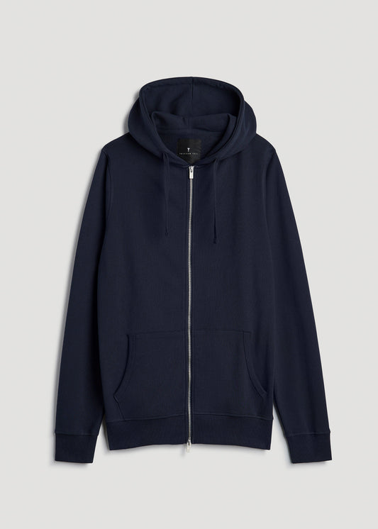 Wearever 2.0 French Terry Full-Zip Hoodie for Tall Men in Evening Blue