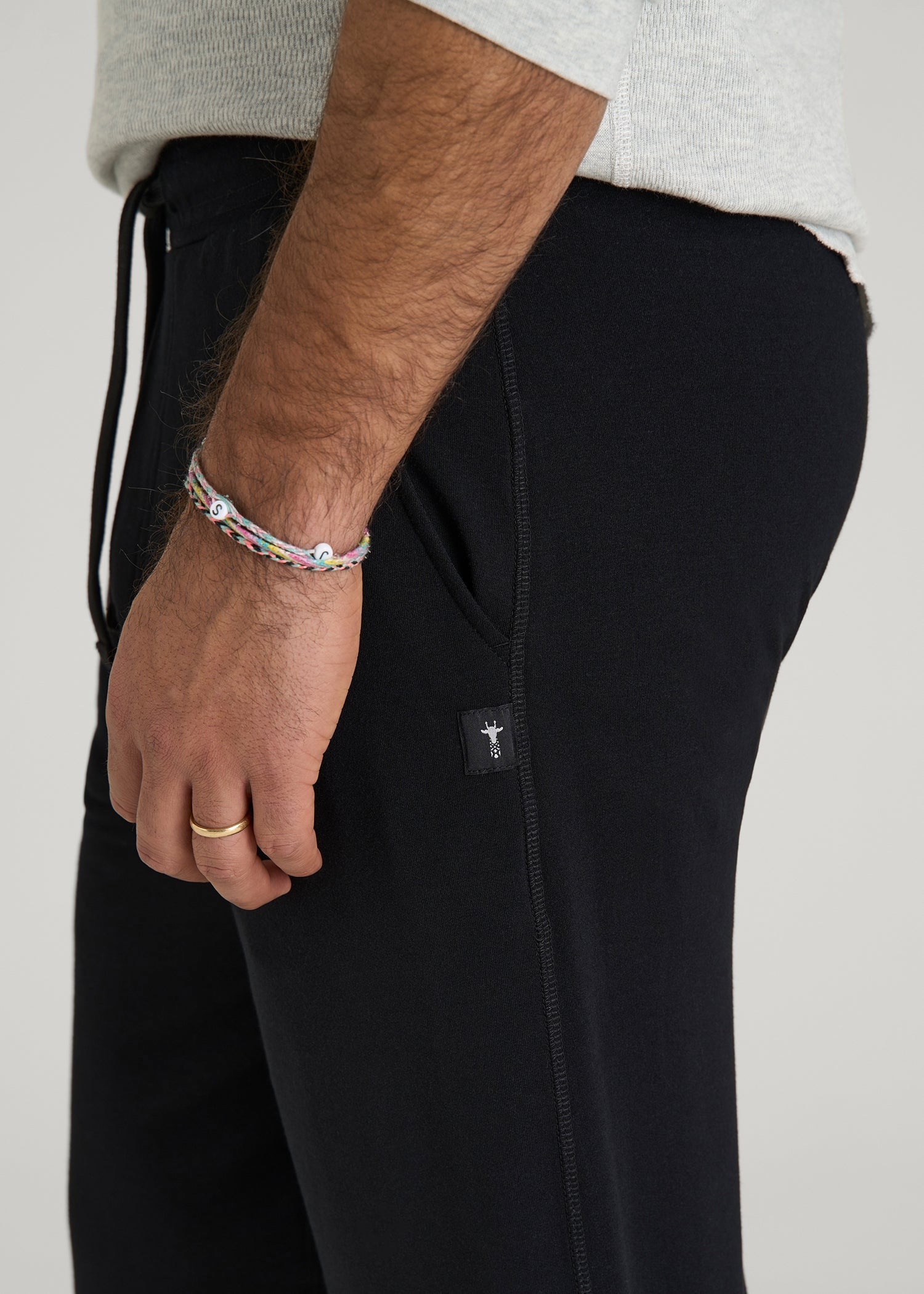 Sleep Joggers for Tall Men in Black