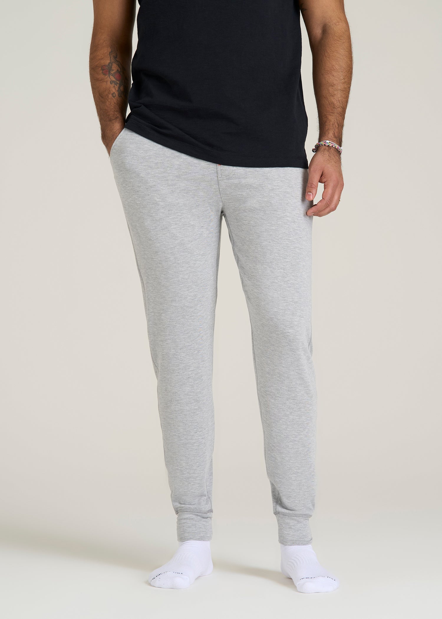Sleep Joggers for Tall Men in Grey Mix