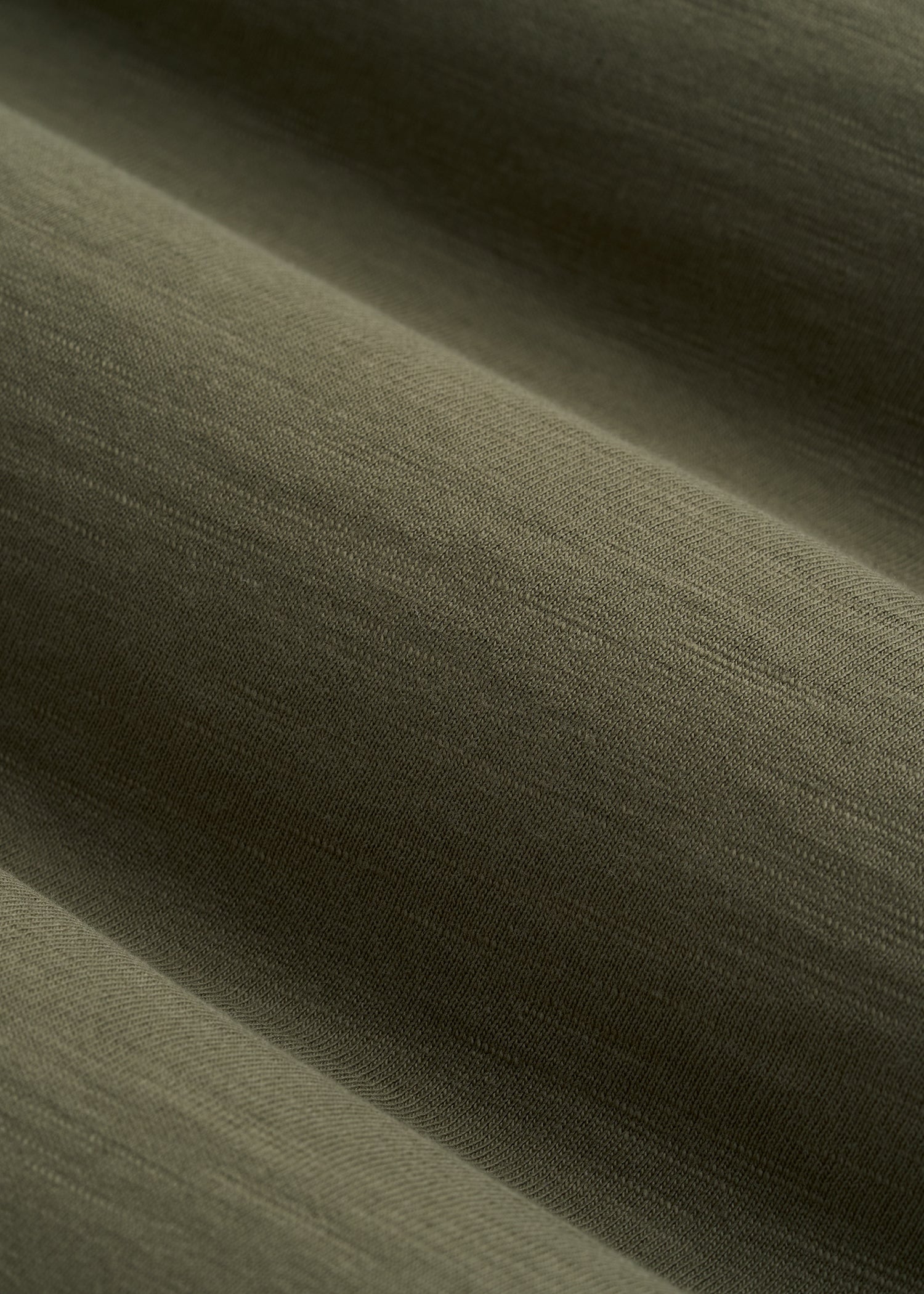 Slub Knit Polo with Pocket for Tall Men in Olive