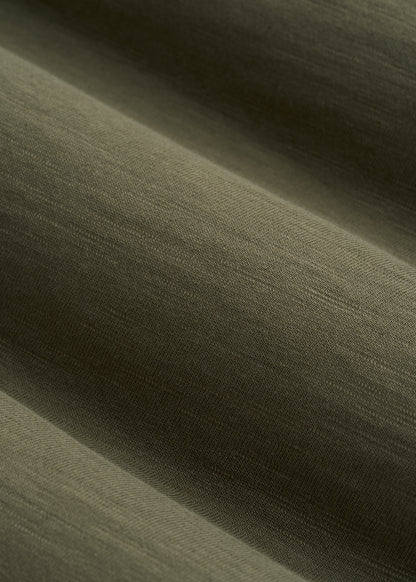 Slub Knit Polo with Pocket for Tall Men in Olive