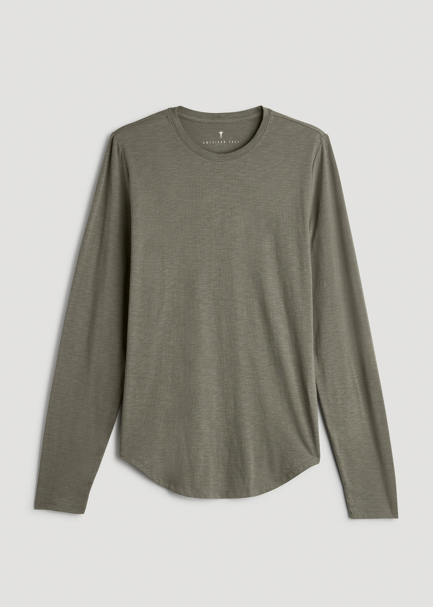 Slub Long Sleeve Scoop Tall Men's Tee | American Tall