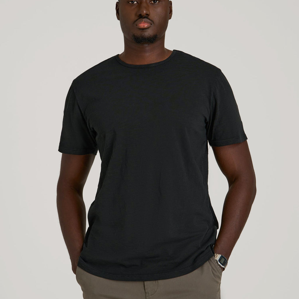 black dress t shirt mens Slub Tee In Black - Tall Men's Shirts