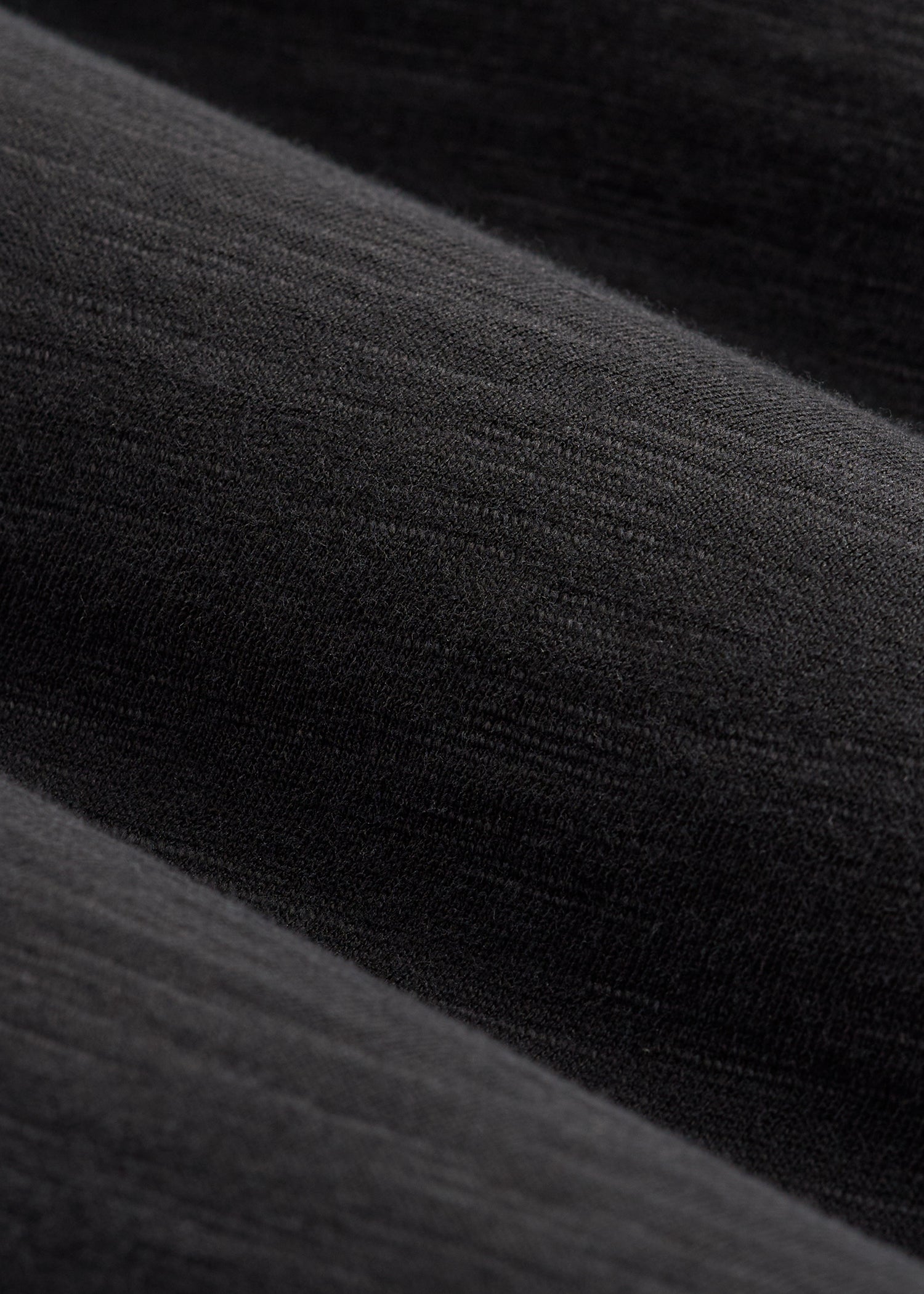 REGULAR-FIT Slub Tee for Tall Men in Black